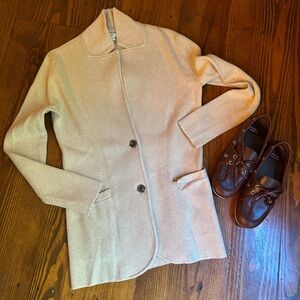 J. Crew Women's Cream Sweater Blazer 🤎